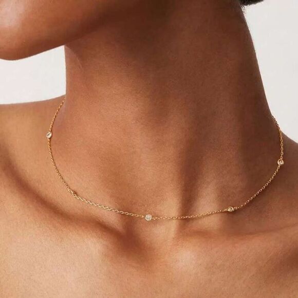 Anthropologie Jewelry - Elegant Gold Necklace A1421